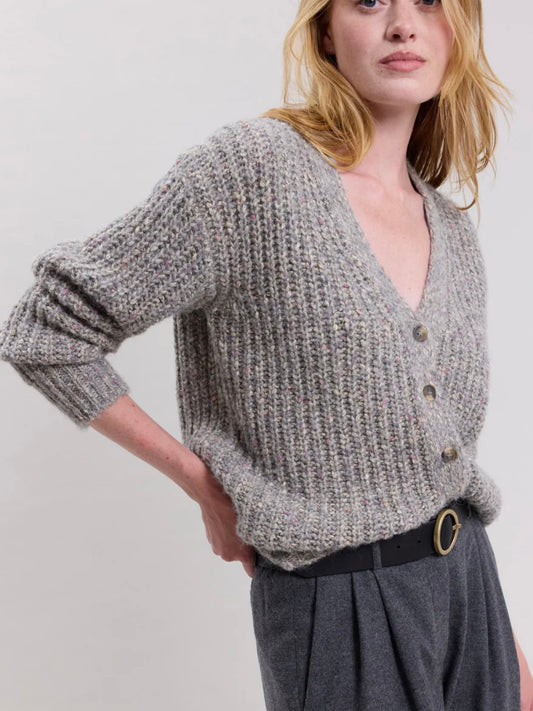 Hartford Monia Sweater in Heather Grey