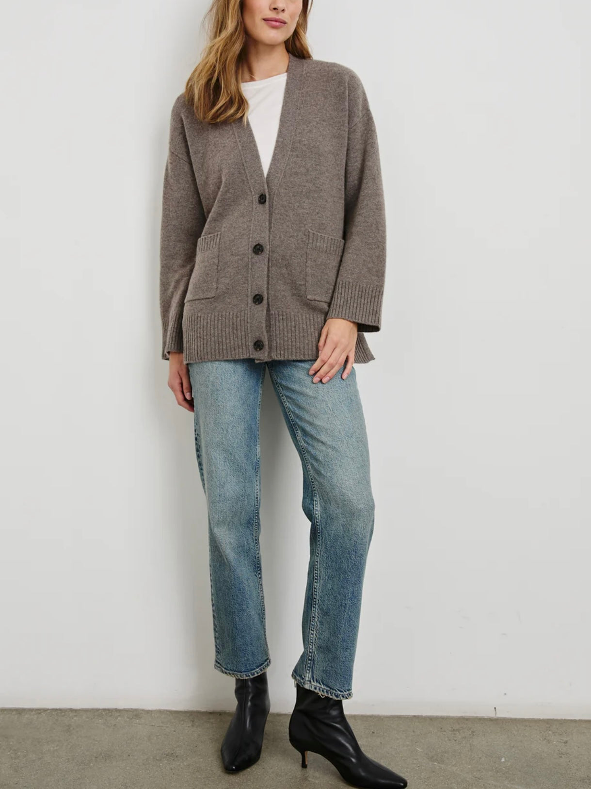 Rails Perry Cardigan in Mink