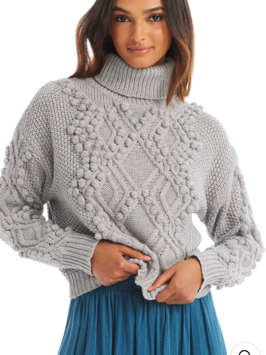 Allison Daphne Sweater in Heather Grey