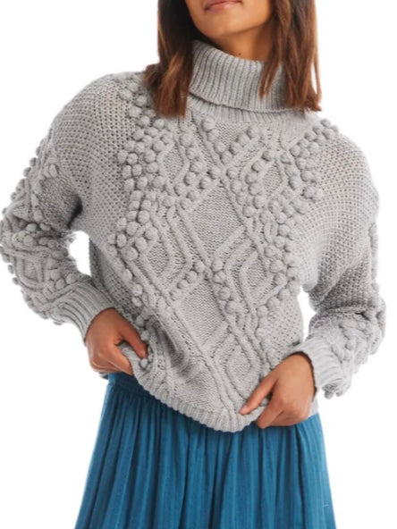 Allison Daphne Sweater in Heather Grey