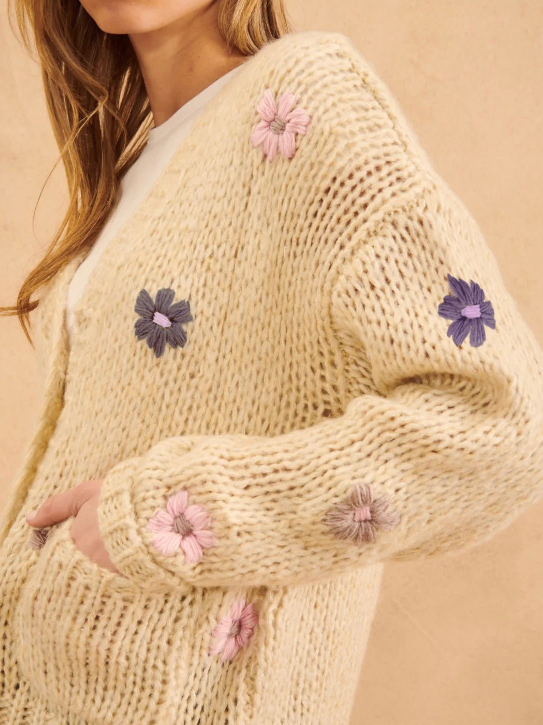 John & Jenn Franco Cardigan in Sugar Plum