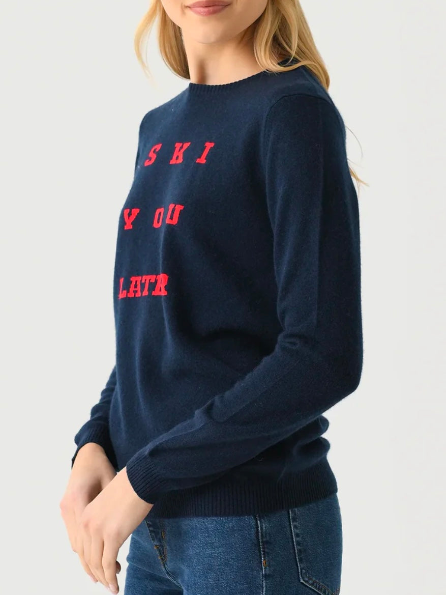 Jumper 1234 Ski You Later Crew Navy/Red