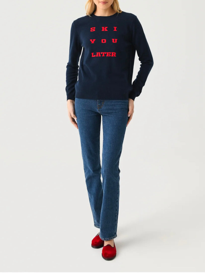 Jumper 1234 Ski You Later Crew Navy/Red