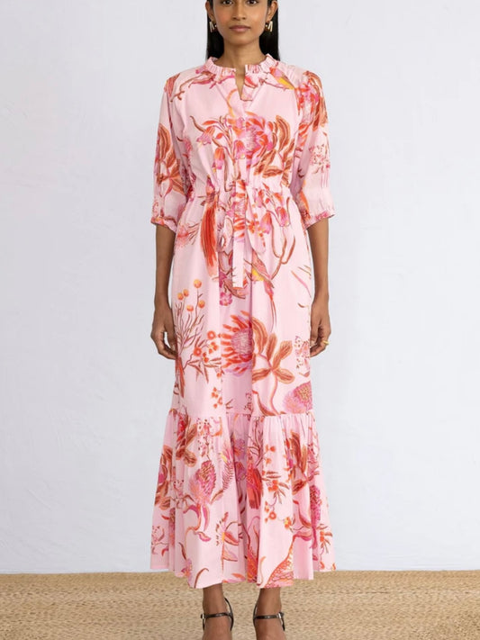 BANJANAN Betty Dress Botany Bay Pink Mist