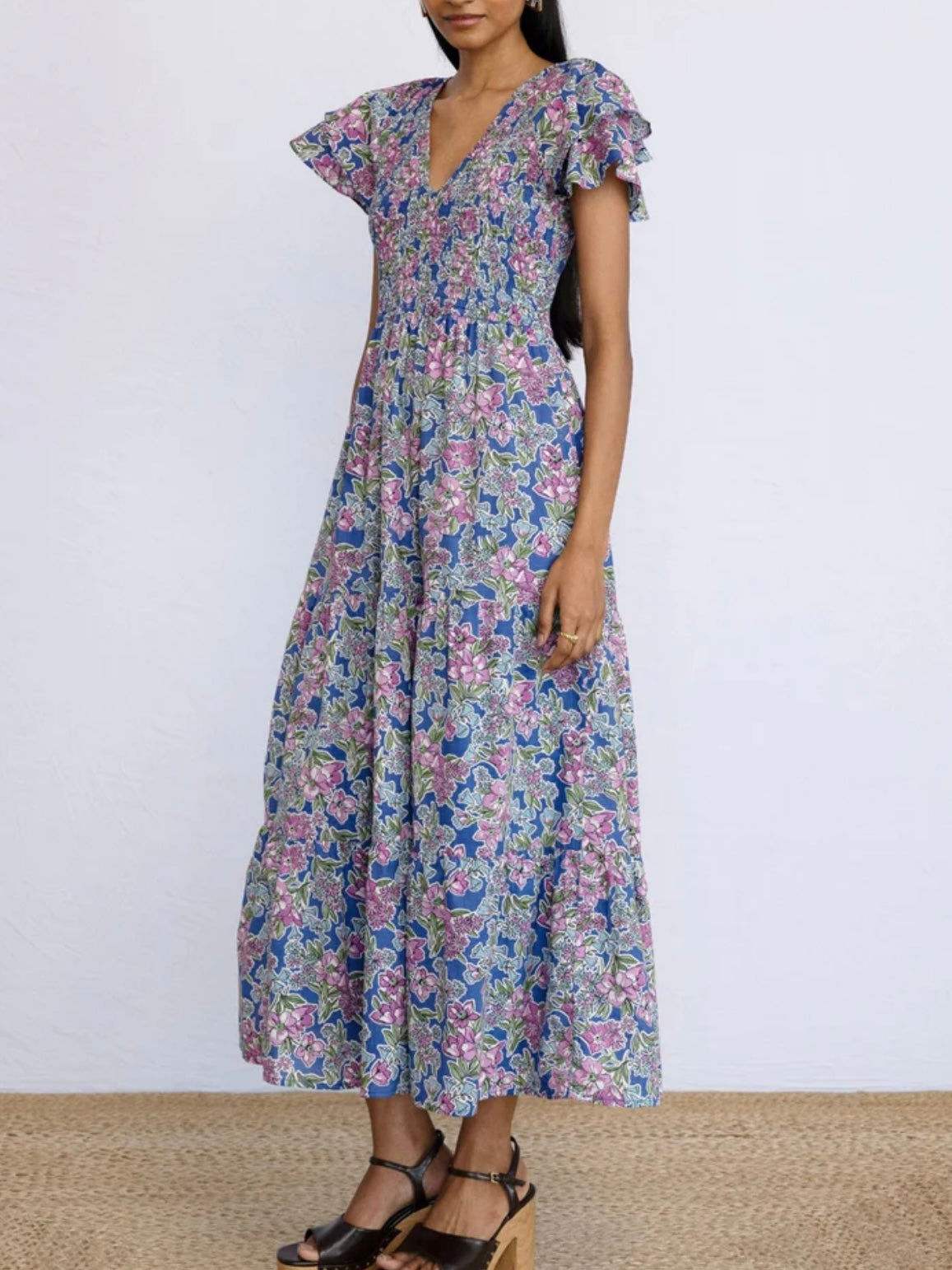 BANJANAN Ira Dress Arcadia Dazzling Blue