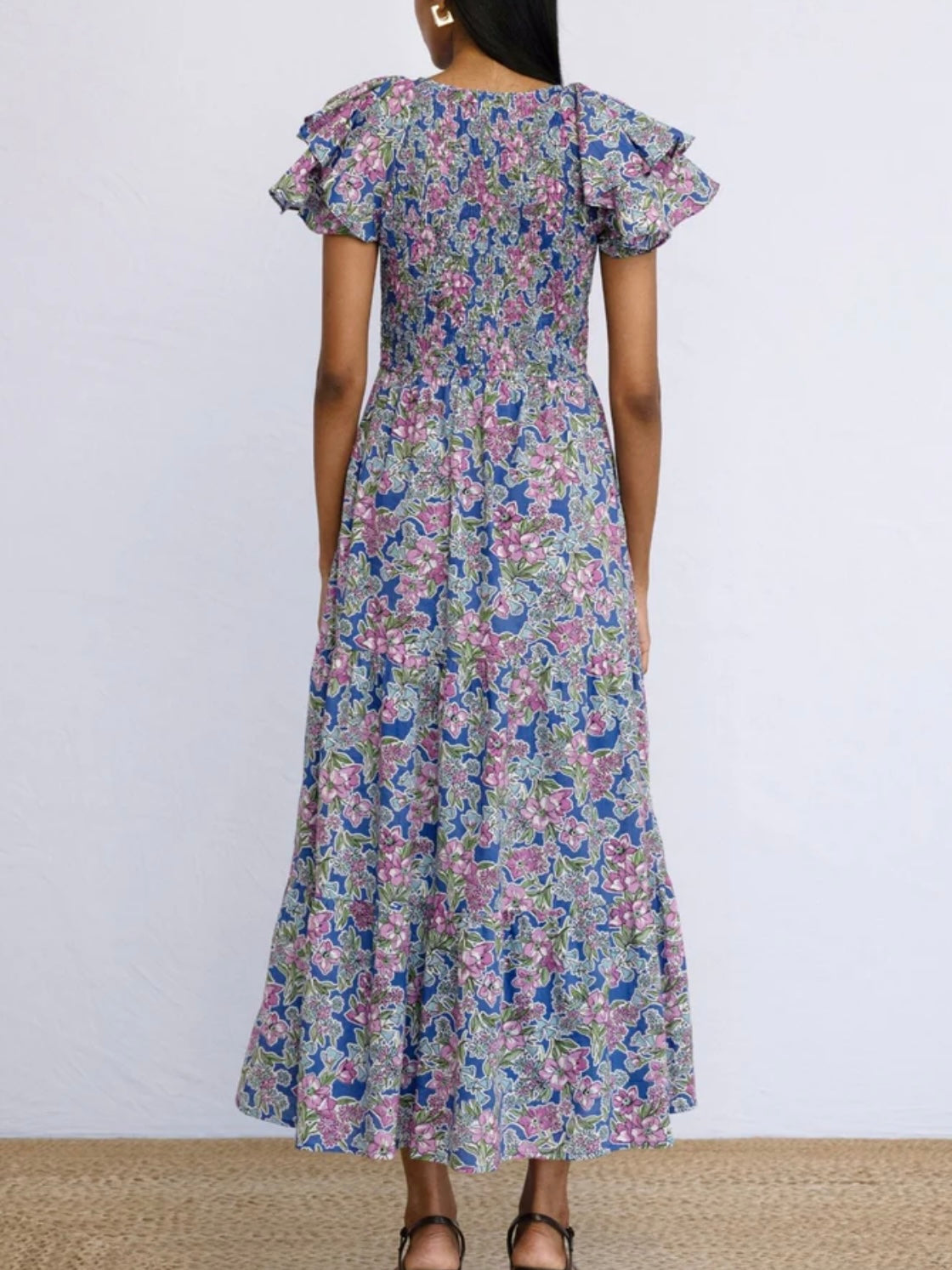 BANJANAN Ira Dress Arcadia Dazzling Blue