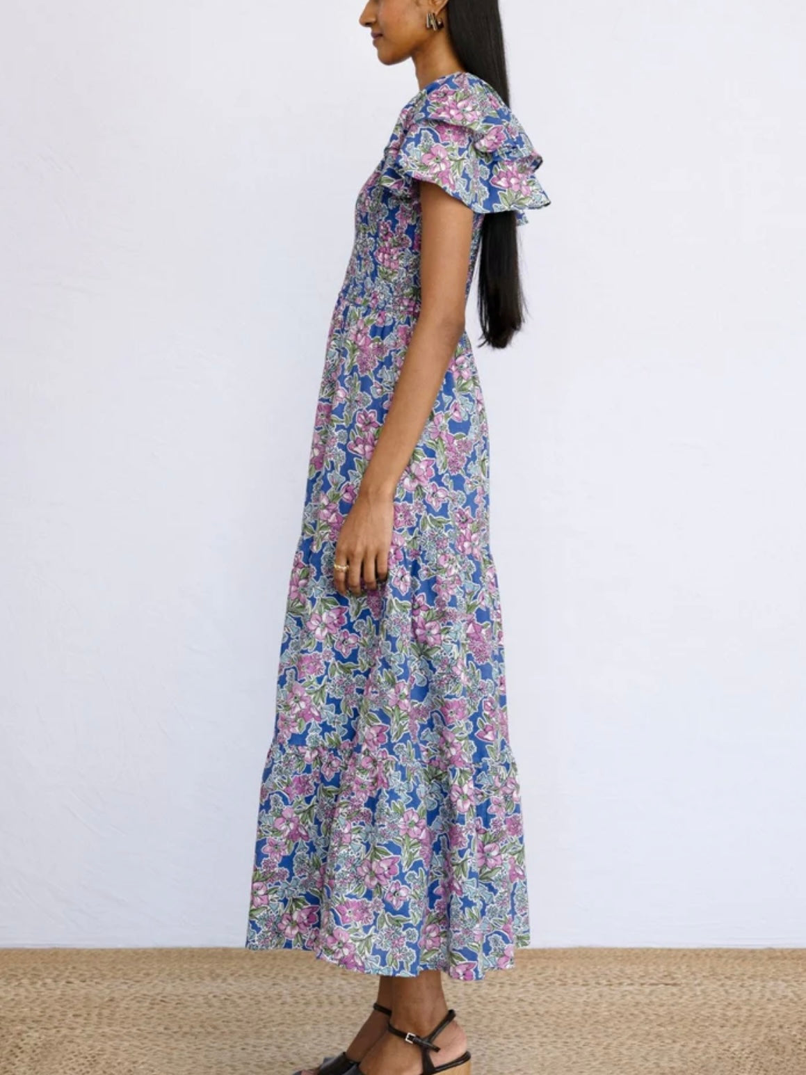 BANJANAN Ira Dress Arcadia Dazzling Blue