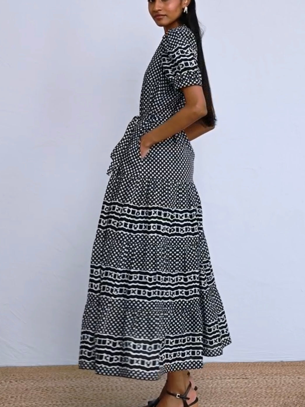 BANJANAN Saylor Dress Victorian Gingham Midnight