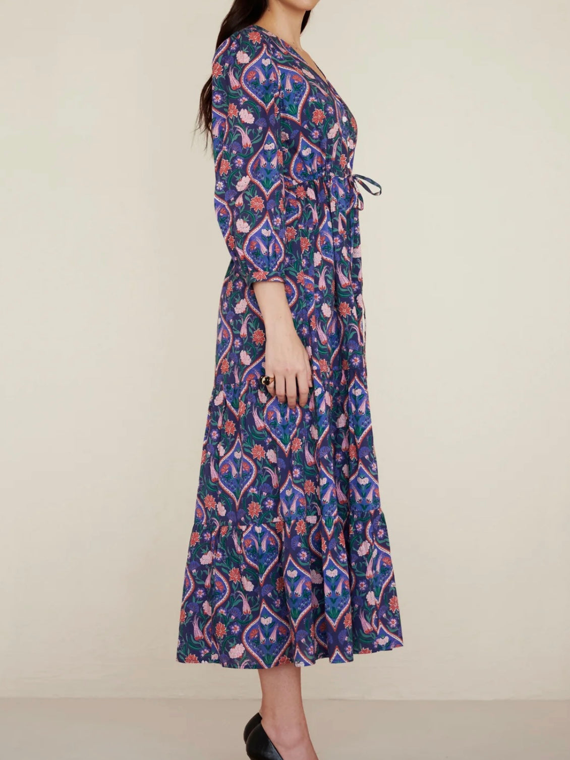 Banjanan Castor Dress Persian Tile Lapis