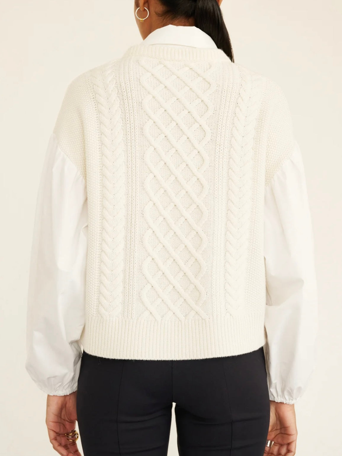 Banjanan Skye Cable Shirt Ivory