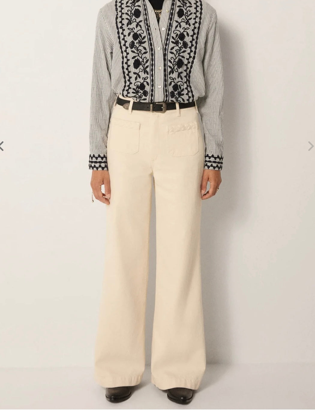 Maison Hotel Hamlet Pant - Maxton Ecru
