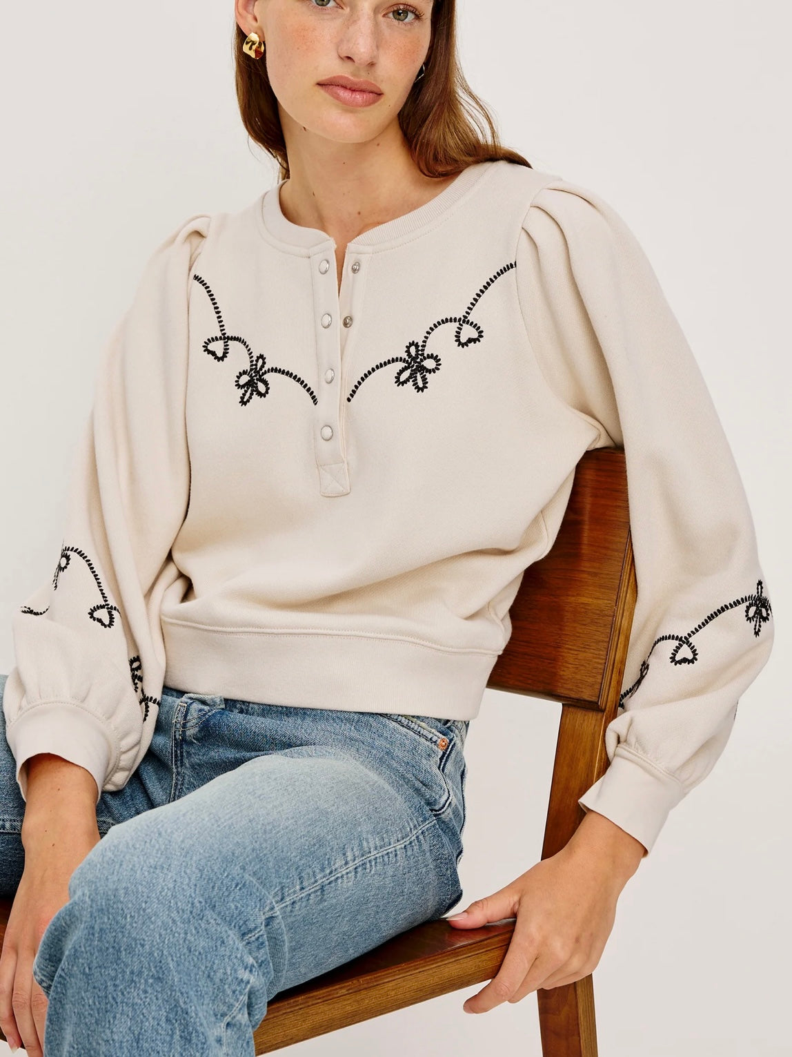 Rails Hanne sweatshirt Ecru