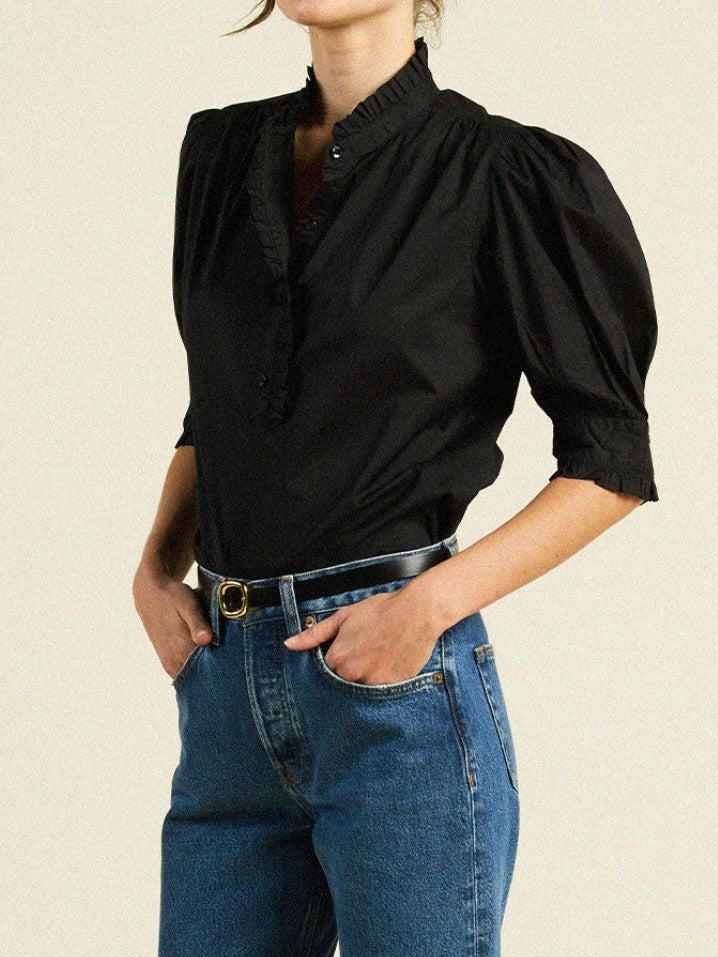 Trovata Noah Blouse Black