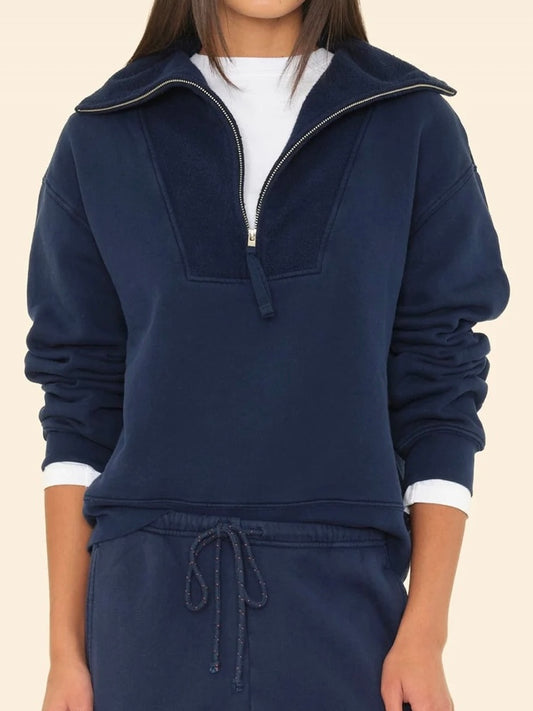 XIRENA Navy Kat Sweatshirt