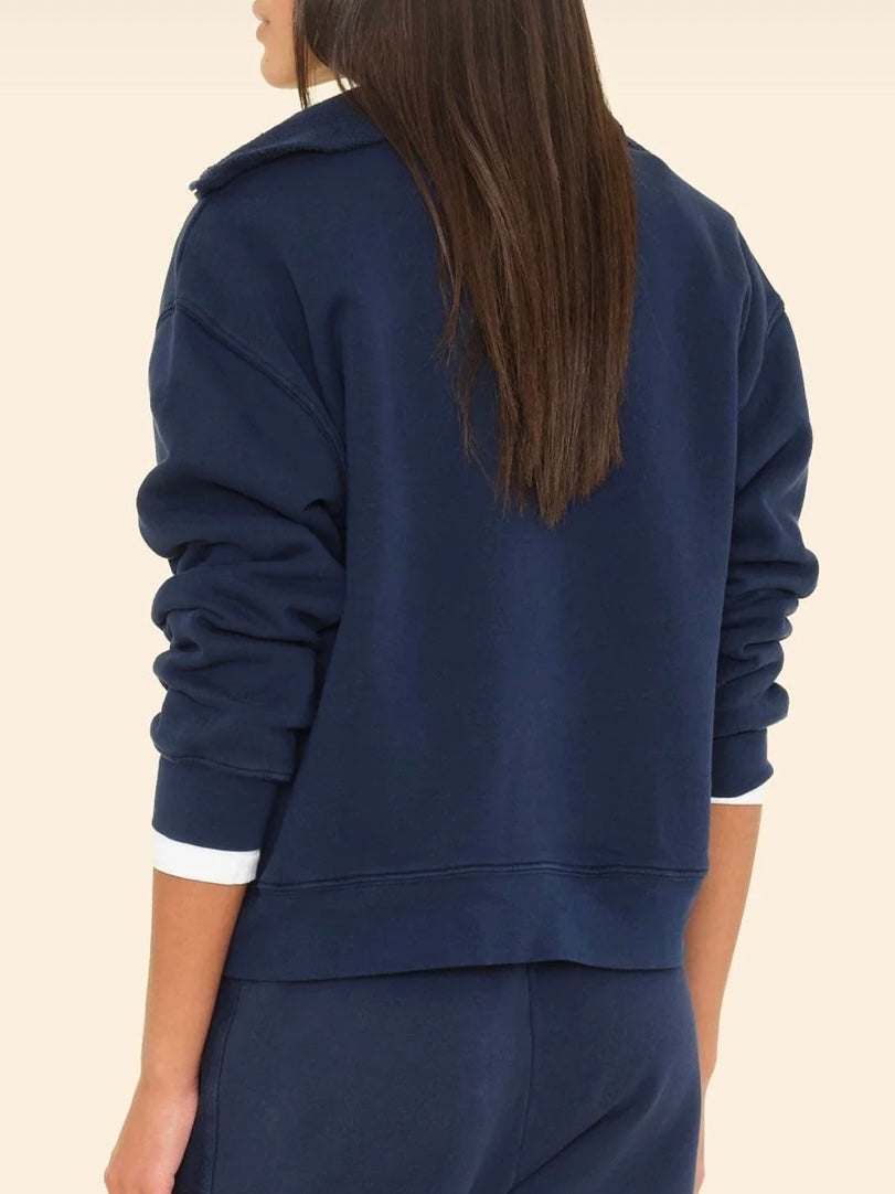 XIRENA Navy Kat Sweatshirt