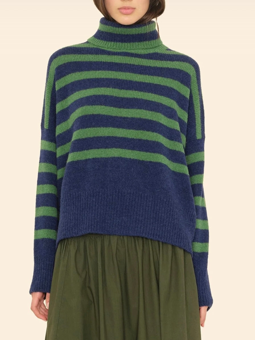 XIRENA Navy Pine Brady Sweater