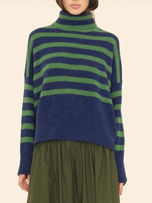 XIRENA Navy Pine Brady Sweater