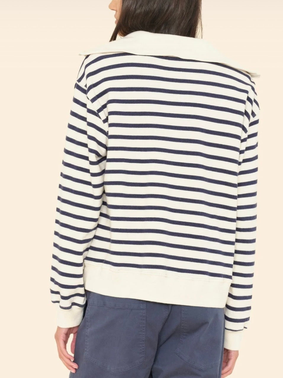 XIRENA Natural Stripe Kat Terry Sweatshirt