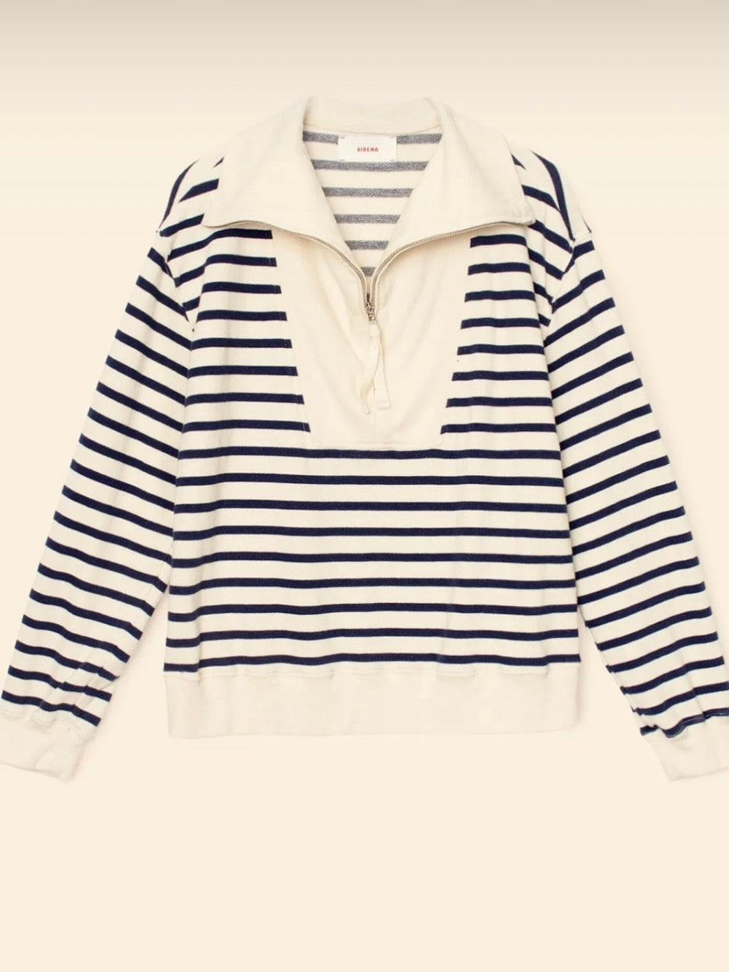 XIRENA Natural Stripe Kat Terry Sweatshirt