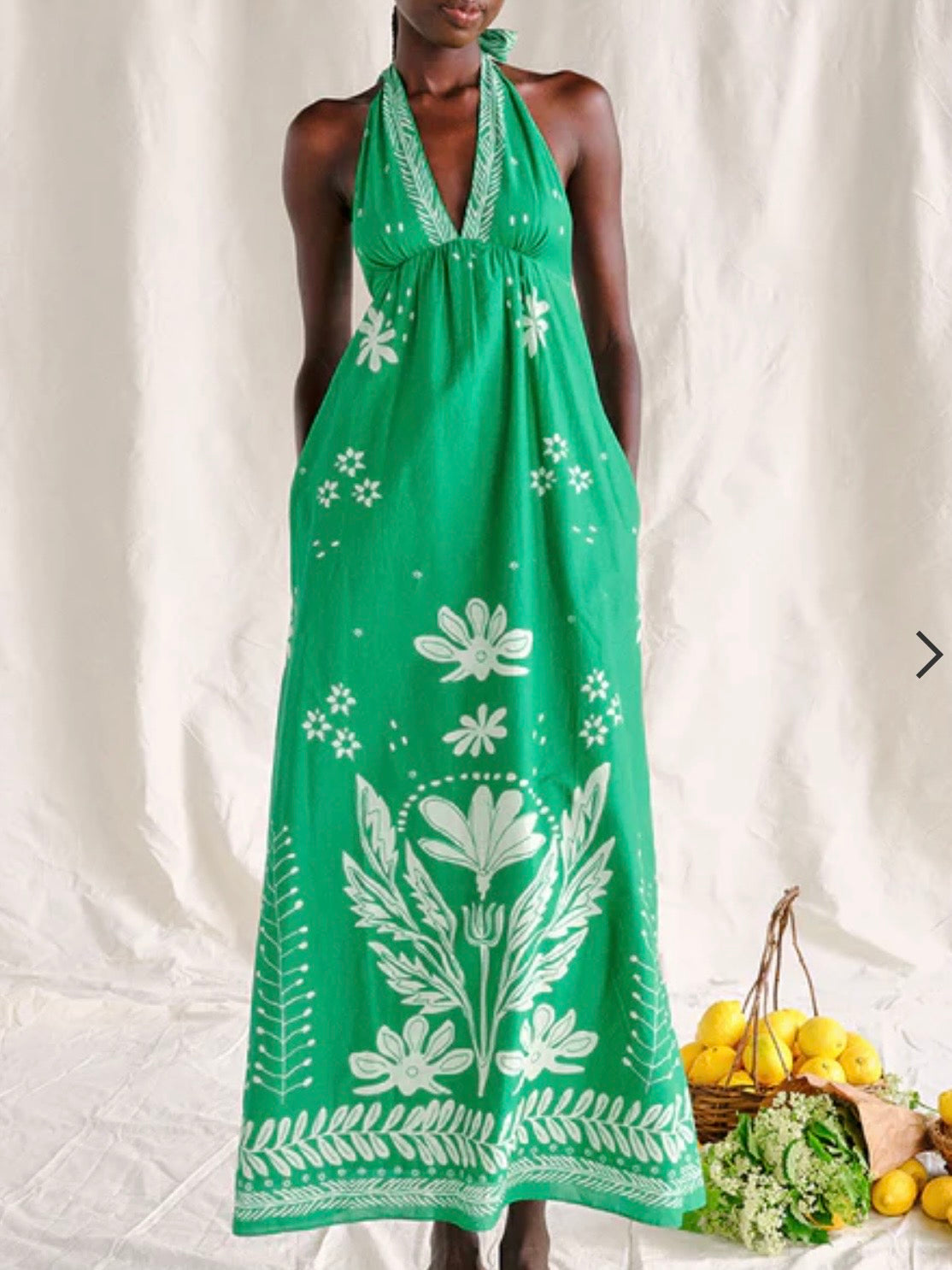 Saylor Tigris Dress Green