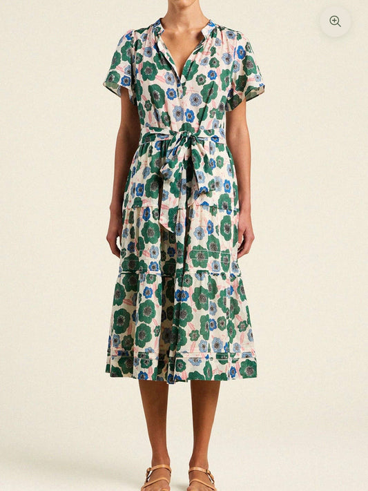Trovata Luana Dress Green House Bloom