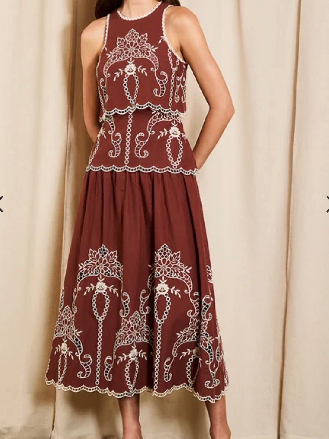 Saylor Alyona Dress Brown