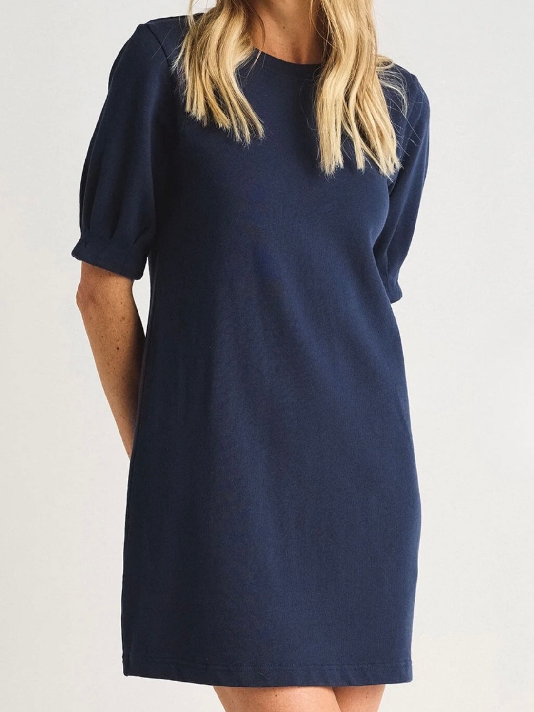 Z Supply Gigi Terry Mini Dress in Captain Navy