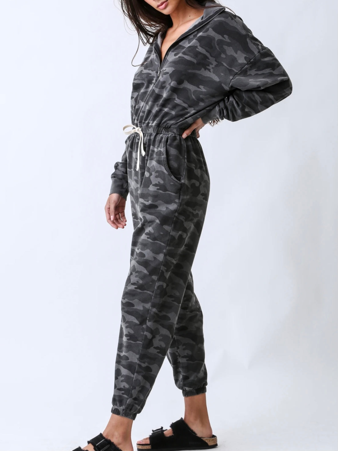 Electric & Rose Steely Jumpsuit in Camo Shadow
