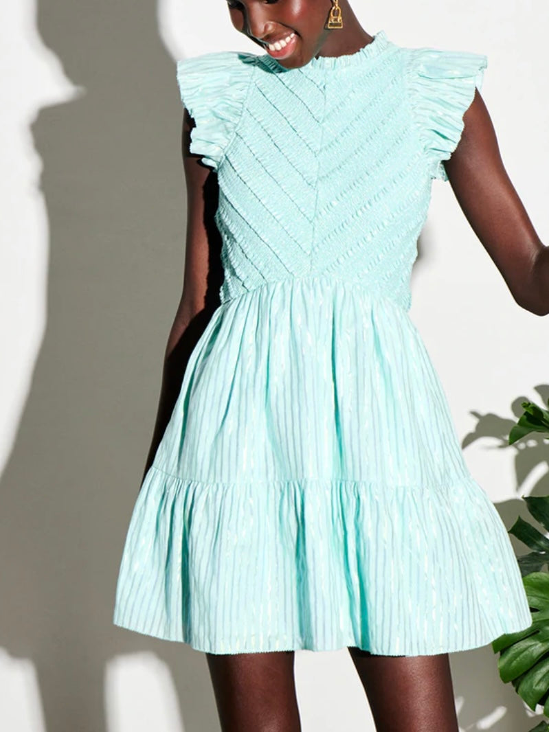 Saylor Carraway Mermaid Stripe Mini Dress