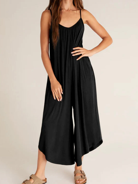 Z Supply Flared Jumpsuit in Black
